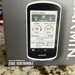 Garmin Edge 1030 Bundle new in the box.  Never used.